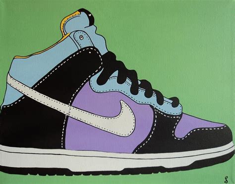 nike shoes in paintings